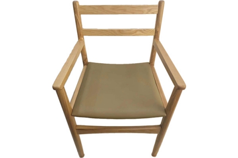 日式料理店小吃店實木簡約餐椅