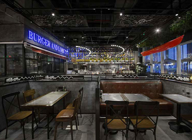 海岸城小龍蝦餐廳家具定制設(shè)計欣賞