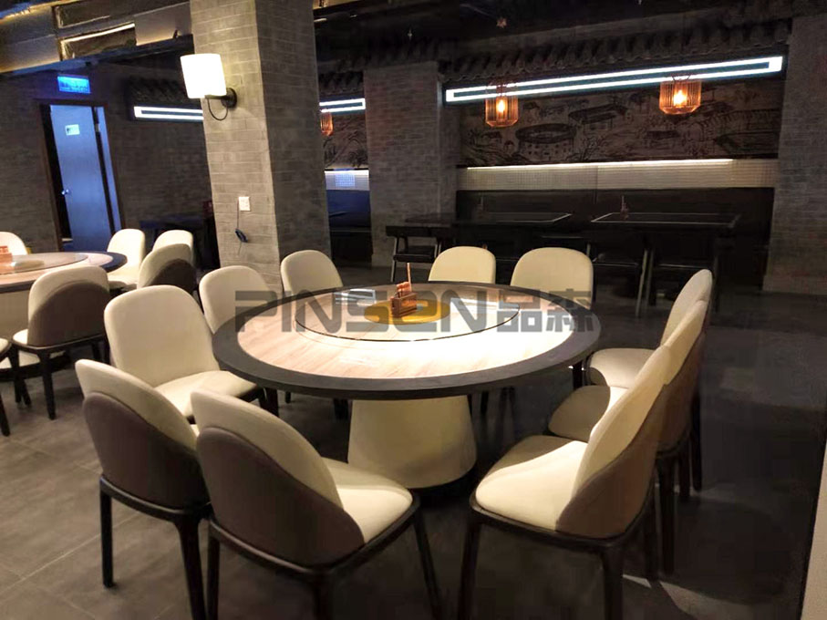 新旺來(lái)酒樓中餐廳桌椅定制