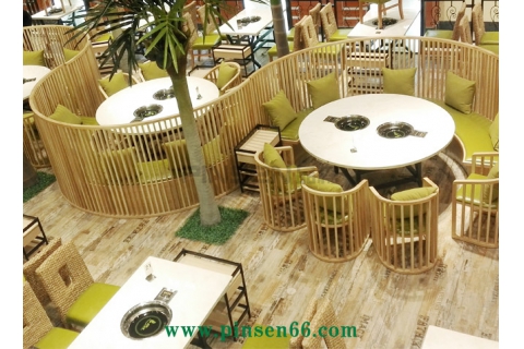 品森火鍋餐飲家具款式多樣，可按需定制