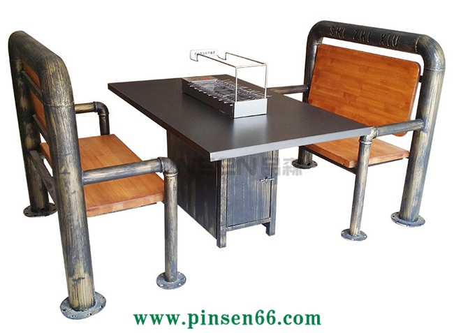 自動翻轉燒烤桌