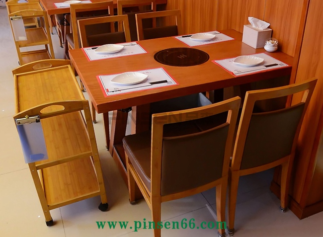 實(shí)木電磁爐火鍋?zhàn)酪巫硬思芙M合