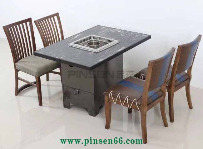 青花瓷無煙火鍋桌 青花瓷無煙火鍋桌